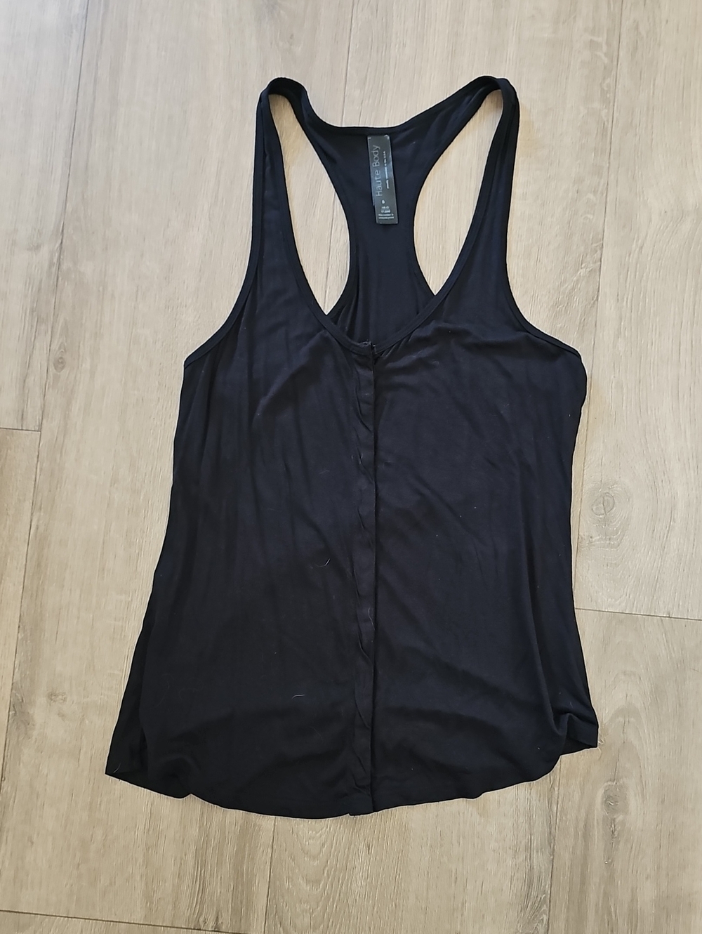 Haute Body Women’s Black Racerback Tank Top Size Small